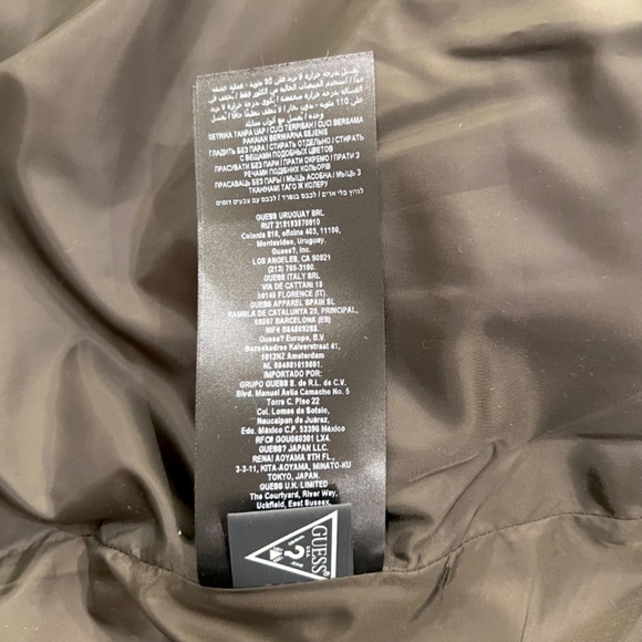 Guess Hooded Quilted Puffer Jacket - Military Olive Green - Picture 14 of 16